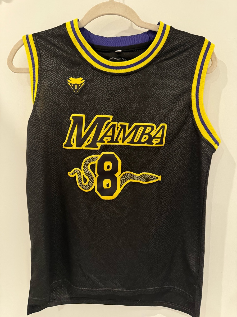 Kobe Bryant #8/#24 Mamba Kids Sleeveless Basketball Jersey - Large